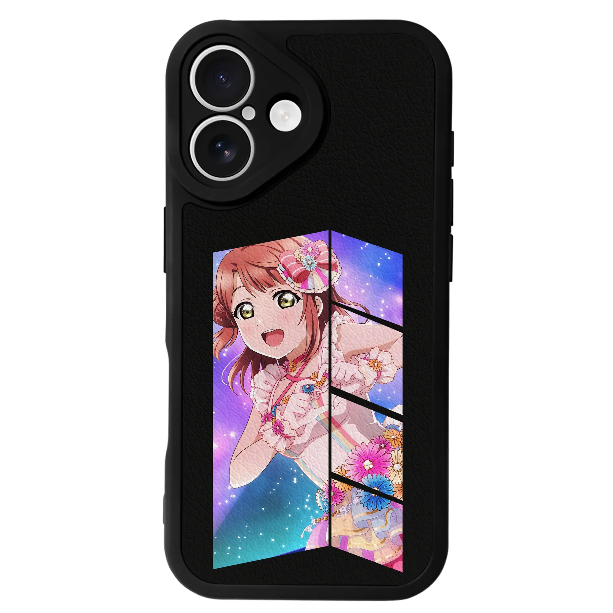 Love Live! グッズ,上原歩夢 - IPhone 16シリーズ対応 ・ シリコンスマホケース ・ レザー調 ・ 高精度フィット ・ 耐衝撃 ・ ワイヤレス充電対応 ・ 精密カット